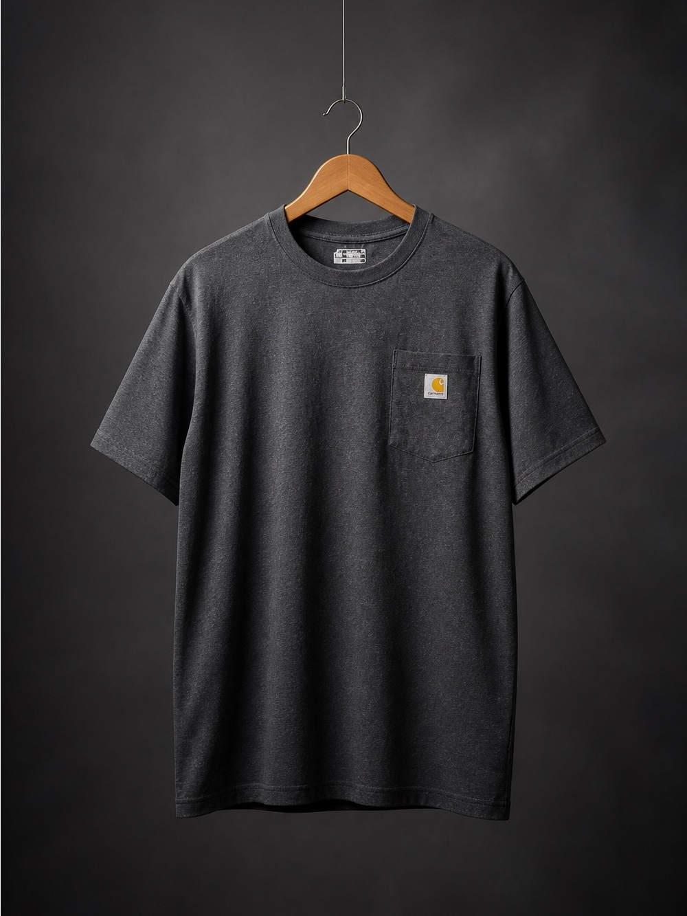Carhartt Pocket Tee in Washed Dark Gray